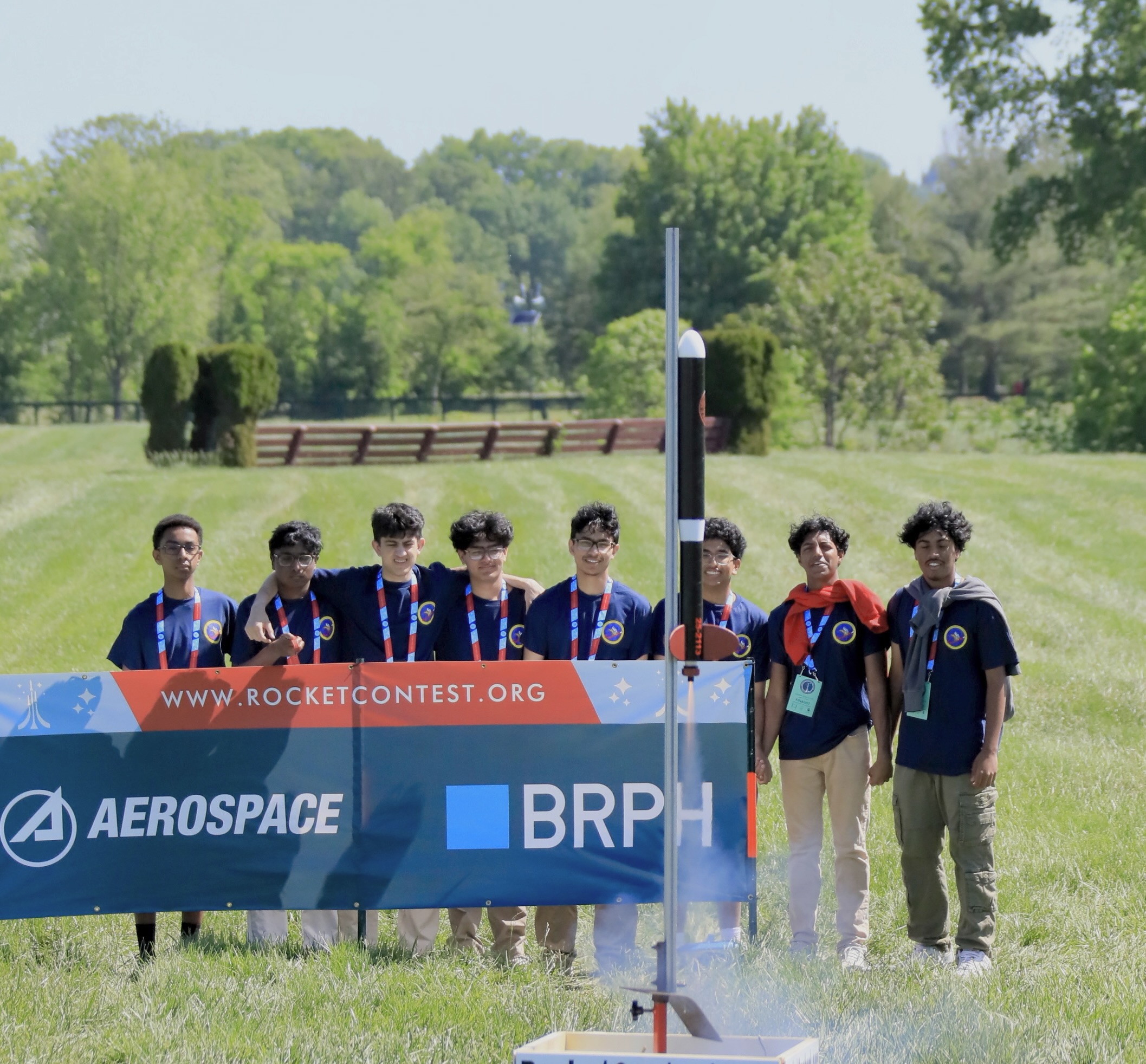 Our completed competition rocket